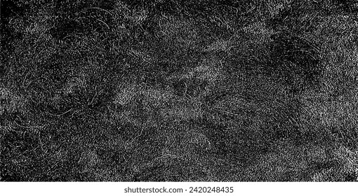 Aged wall texture. Grainy messy overlay of empty, aging, scratched wall. Grunge rough dirty background. Vector Illustration. Black isolated on white background. EPS10.