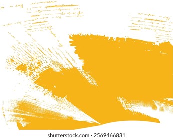 Aged wall texture. Grainy messy overlay of empty, aging, scratched wall. Grunge rough dirty background. Vector Illustration. yellow isolated on white background. EPS8