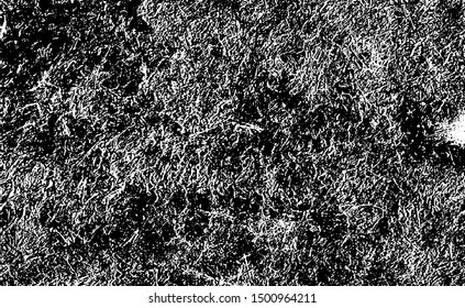 Aged wall texture. Old, weathered, uneven surface background. Grunge overlay of cracks and dust. Vector illustration. Black isolated on white background. EPS10.