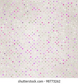 Aged and worn paper with polka dots. And also includes EPS 8 vector