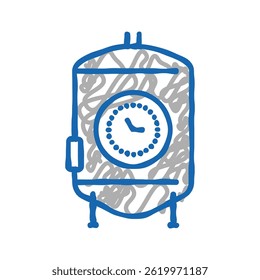 ageing beer production doodle icon sketch vector. ageing beer production sign. isolated symbol illustration