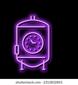 ageing beer production neon light sign vector. ageing beer production sign. isolated symbol illustration