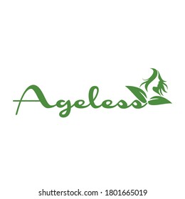 ageles logo design with beauty women face vector.