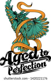 Agel-to-perfection-art-design vector color drawing or illustration - Vector