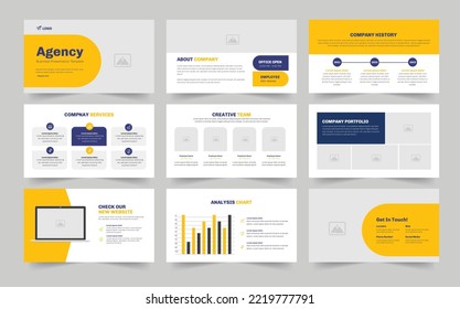 Agency Business Template Presentation or business slide design