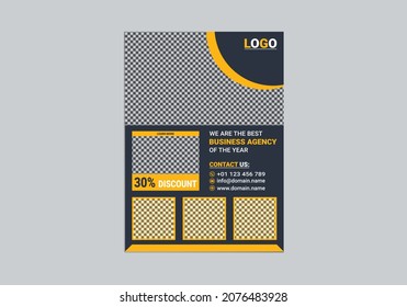 Plantilla nueva de diseño de volante de la agencia