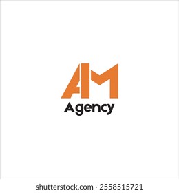 AM Agency logo in orange and black on a white background