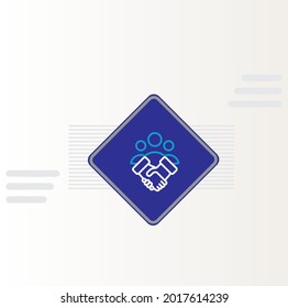 Agency Partner Program icon vector deign