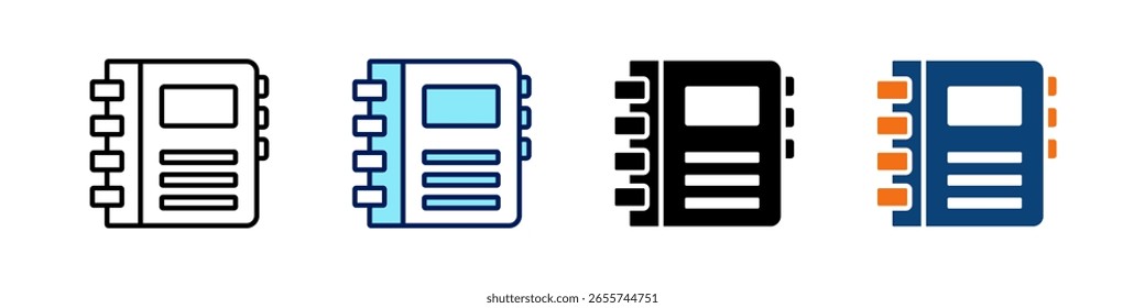Conjunto de Vector de estilos múltiples de íconos todo en uno
