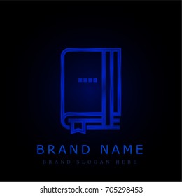Agenda blue chromium metallic logo