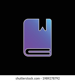 Agenda blue gradient vector icon