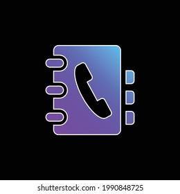 Agenda blue gradient vector icon