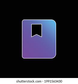 Agenda blue gradient vector icon