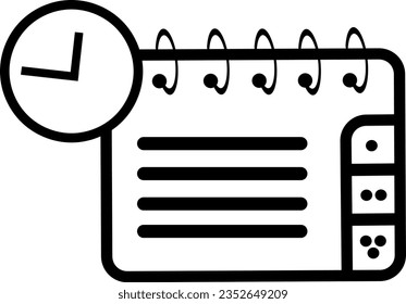 agenda book books calendar file 3772