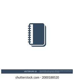 Agenda Book Icon Vector Logo Template