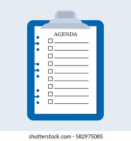 Agenda concept. 