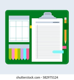 Agenda concept. 
