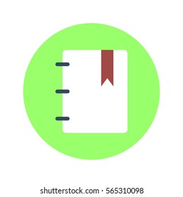 Agenda flat icon vector