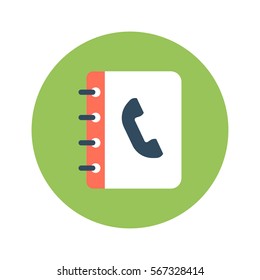 Agenda flat icon vector