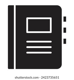 Agenda Flat icon. vector illustration.