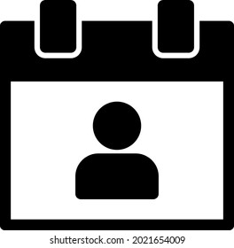  Agenda Glyph Vector Icon Design
