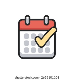 Agenda Icon – Flat Vector Illustration