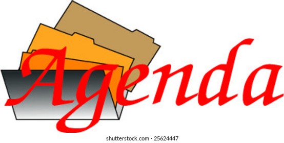 agenda icon illustration