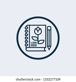 Agenda icon isolated on white background. Agenda icon simple sign. Agenda icon trendy and modern symbol for graphic and web design. Agenda icon flat vector illustration for logo, web, app