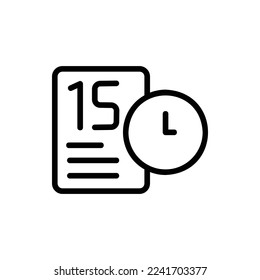 agenda icon with isolated vektor and transparent background