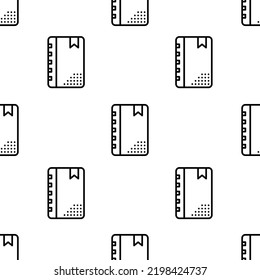 agenda icon pattern. Seamless agenda pattern on white background.