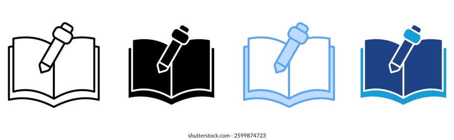 Agenda Icon Set Multiple Style Collection