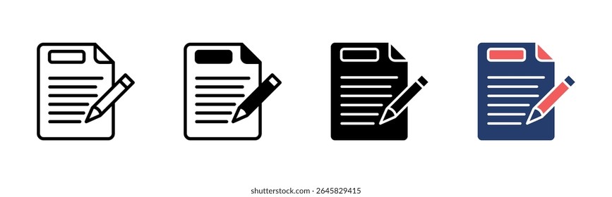 Agenda icon sheet multiple style collection