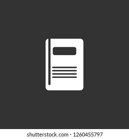 agenda icon vector. agenda sign on black background. agenda icon for web and app