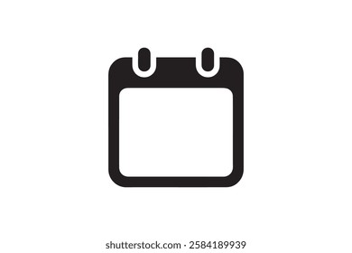 agenda icon vector silhouette isolated in white background