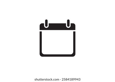 agenda icon vector silhouette isolated in white background
