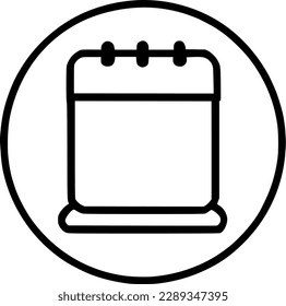 agenda icon vector symbol design illustration