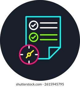 Agenda Line Multi Colour Circle