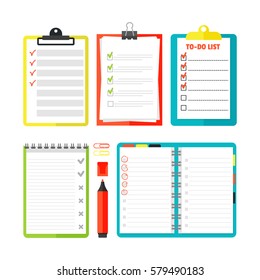 Agenda list concept vector illustration.