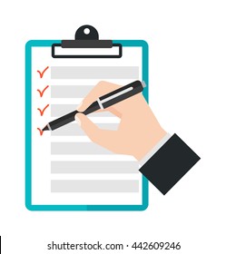 Agenda list icon vector illustration