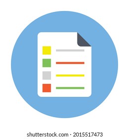 Agenda list Vector Icon which can be easily modified or edit
