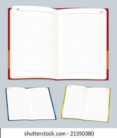 Agenda. Only global colors. CMYK. Easy color changes.