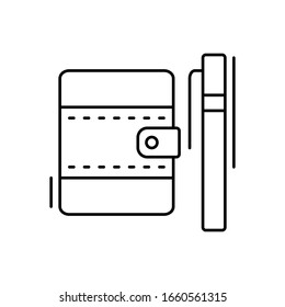 Agenda, pen icon. Simple line, outline vector elements of office tool icons for ui and ux, website or mobile application
