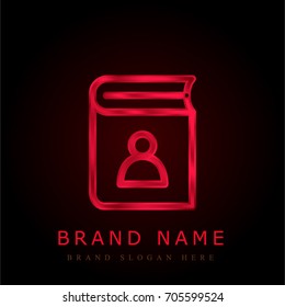 Agenda red chromium metallic logo