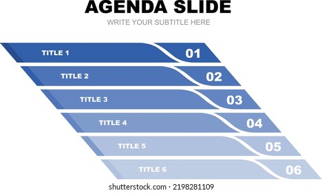 Agenda Slide For Professional Presentations On Power Point