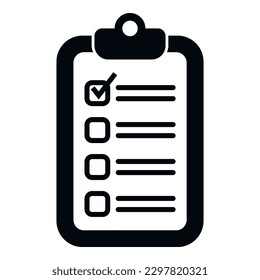 Agenda task schedule icon simple vector. Event time. List business