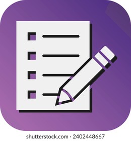 Agenda  Vector Glyph Gradient Background Icon For Personal And Commercial Use.
