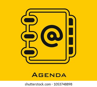 Agenda vector icon