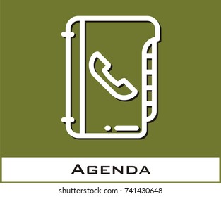 Agenda vector icon
