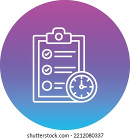 Agenda vector icon. Can be used for printing, mobile and web applications.