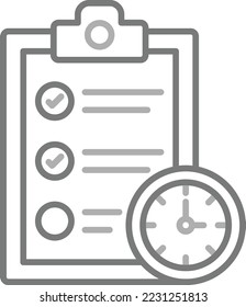 Agenda vector icon. Can be used for printing, mobile and web applications.